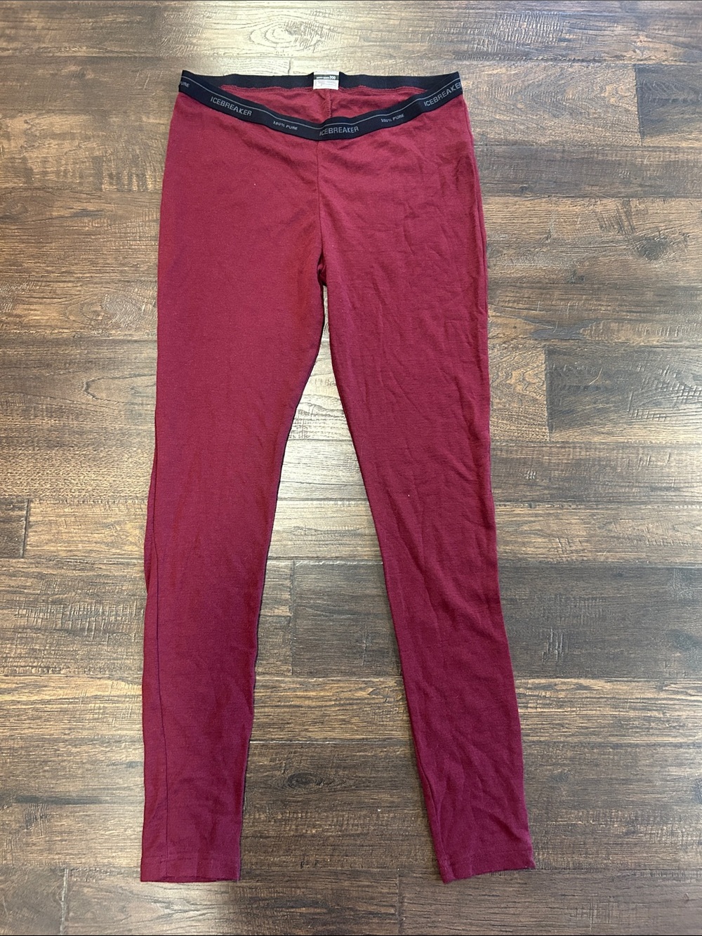 Icebreaker 100% merino wool bodysuit basics 200 leggings size large
